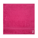 BYFT Daffodil Monogrammed Face Towel Fuchsia Pink 30 x 30 Cm