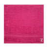 BYFT Daffodil Monogrammed Face Towel Fuchsia Pink 30 x 30 Cm