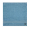 BYFT Daffodil Monogrammed Face Towel Light Blue 30 x 30 Cm