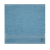 BYFT Daffodil Monogrammed Face Towel Light Blue 30 x 30 Cm