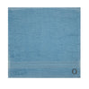 BYFT Daffodil Monogrammed Face Towel Light Blue 30 x 30 Cm