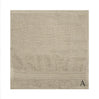 BYFT Daffodil Monogrammed Face Towel Light Grey 30 x 30 Cm