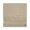 BYFT Daffodil Monogrammed Face Towel Light Grey 30 x 30 Cm