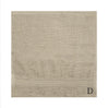 BYFT Daffodil Monogrammed Face Towel Light Grey 30 x 30 Cm