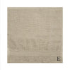 BYFT Daffodil Monogrammed Face Towel Light Grey 30 x 30 Cm