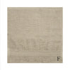BYFT Daffodil Monogrammed Face Towel Light Grey 30 x 30 Cm