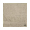 BYFT Daffodil Monogrammed Face Towel Light Grey 30 x 30 Cm