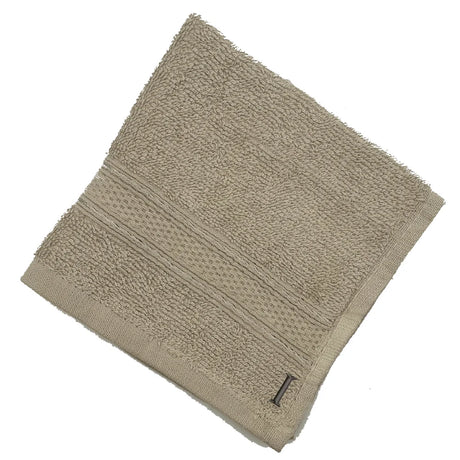 BYFT Daffodil Monogrammed Face Towel Light Grey 30 x 30 Cm