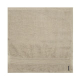 BYFT Daffodil Monogrammed Face Towel Light Grey 30 x 30 Cm