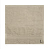 BYFT Daffodil Monogrammed Face Towel Light Grey 30 x 30 Cm