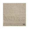 BYFT Daffodil Monogrammed Face Towel Light Grey 30 x 30 Cm