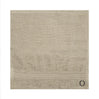 BYFT Daffodil Monogrammed Face Towel Light Grey 30 x 30 Cm