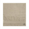 BYFT Daffodil Monogrammed Face Towel Light Grey 30 x 30 Cm