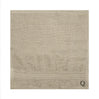 BYFT Daffodil Monogrammed Face Towel Light Grey 30 x 30 Cm