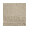 BYFT Daffodil Monogrammed Face Towel Light Grey 30 x 30 Cm