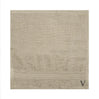 BYFT Daffodil Monogrammed Face Towel Light Grey 30 x 30 Cm