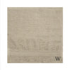 BYFT Daffodil Monogrammed Face Towel Light Grey 30 x 30 Cm
