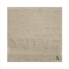 BYFT Daffodil Monogrammed Face Towel Light Grey 30 x 30 Cm