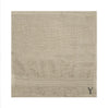 BYFT Daffodil Monogrammed Face Towel Light Grey 30 x 30 Cm