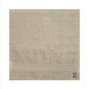 BYFT Daffodil Monogrammed Face Towel Light Grey 30 x 30 Cm