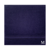 BYFT Daffodil Monogrammed Face Towel Navy Blue 30 x 30 Cm