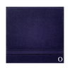 BYFT Daffodil Monogrammed Face Towel Navy Blue 30 x 30 Cm
