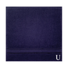 BYFT Daffodil Monogrammed Face Towel Navy Blue 30 x 30 Cm