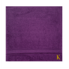 BYFT Daffodil Face Towel Purple Monogrammed Pure Cotton Personalised Initial / Letter / Alphabet Perfect For Gifting Set of 06
