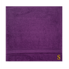 BYFT Daffodil Face Towel Purple Monogrammed Pure Cotton Personalised Initial / Letter / Alphabet Perfect For Gifting Set of 06