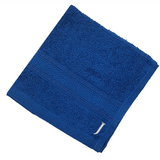 BYFT Daffodil Monogrammed Face Towel Royal Blue 30 x 30 Cm