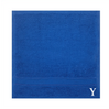 BYFT Daffodil Monogrammed Face Towel Royal Blue 30 x 30 Cm
