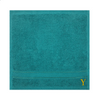 BYFT Daffodil Monogrammed Face Towel Turquoise Blue 30 x 30 Cm