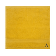 BYFT Daffodil Monogrammed Face Towel Yellow 30 x 30 Cm