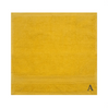 BYFT Daffodil Monogrammed Face Towel Yellow 30 x 30 Cm