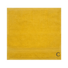 BYFT Daffodil Monogrammed Face Towel Yellow 30 x 30 Cm