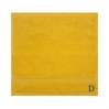 BYFT Daffodil Monogrammed Face Towel Yellow 30 x 30 Cm