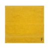 BYFT Daffodil Monogrammed Face Towel Yellow 30 x 30 Cm