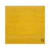 BYFT Daffodil Monogrammed Face Towel Yellow 30 x 30 Cm
