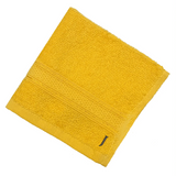BYFT Daffodil Monogrammed Face Towel Yellow 30 x 30 Cm