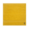 BYFT Daffodil Monogrammed Face Towel Yellow 30 x 30 Cm