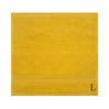 BYFT Daffodil Monogrammed Face Towel Yellow 30 x 30 Cm