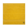 BYFT Daffodil Monogrammed Face Towel Yellow 30 x 30 Cm