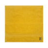 BYFT Daffodil Monogrammed Face Towel Yellow 30 x 30 Cm