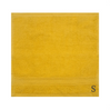 BYFT Daffodil Monogrammed Face Towel Yellow 30 x 30 Cm