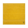 BYFT Daffodil Monogrammed Face Towel Yellow 30 x 30 Cm
