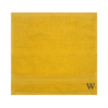 BYFT Daffodil Monogrammed Face Towel Yellow 30 x 30 Cm