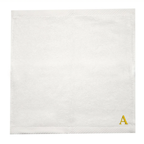 BYFT Embroidered For You Face Towel | Monogrammed Pure Cotton Personalised Initial / Letter / Alphabet Perfect For Gifting Set of 06