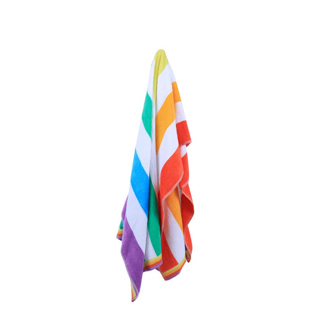 Mimosa Beach Towel Rainbow Stripe Cotton Pool Towel
