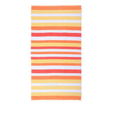 Mimosa Beach Towel Orange Horizontal Stripe Cotton Pool Towel