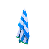 Mimosa Beach Towel White & Light Blue Cool Stripe Cotton Pool Towel